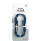 Smartline (3A/27W) USB-C til Lightning Ladekabel - 2 Meter - Mørkeblå