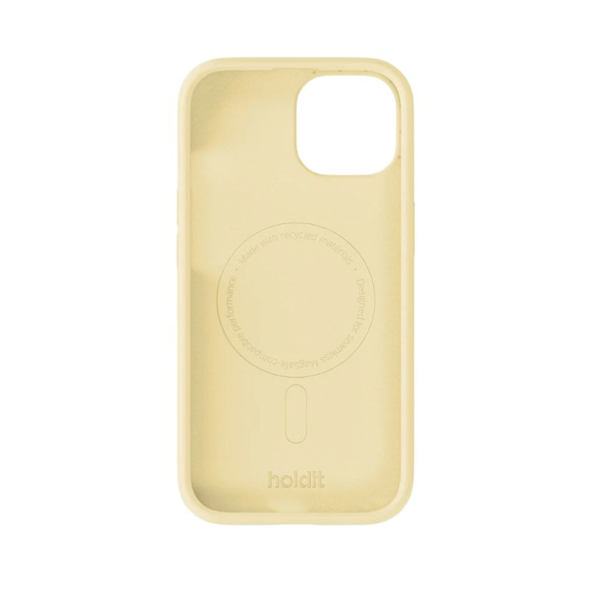 iPhone 17e / 16e / 15 / 14 / 13 Holdit Soft Touch MagSafe Silikone Mobil Cover - Butter Yellow