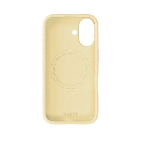 iPhone 16 Holdit Soft Touch MagSafe Silikone Mobil Cover - Butter Yellow