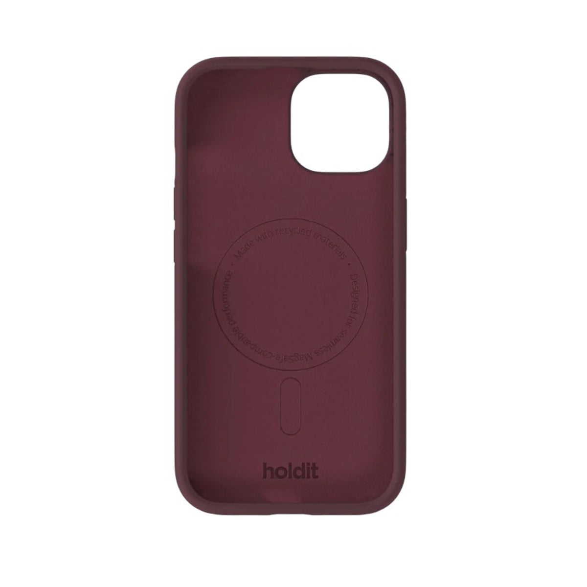 iPhone 17e / 16e / 15 / 14 / 13 Holdit Soft Touch MagSafe Silikone Mobil Cover - Bordeaux