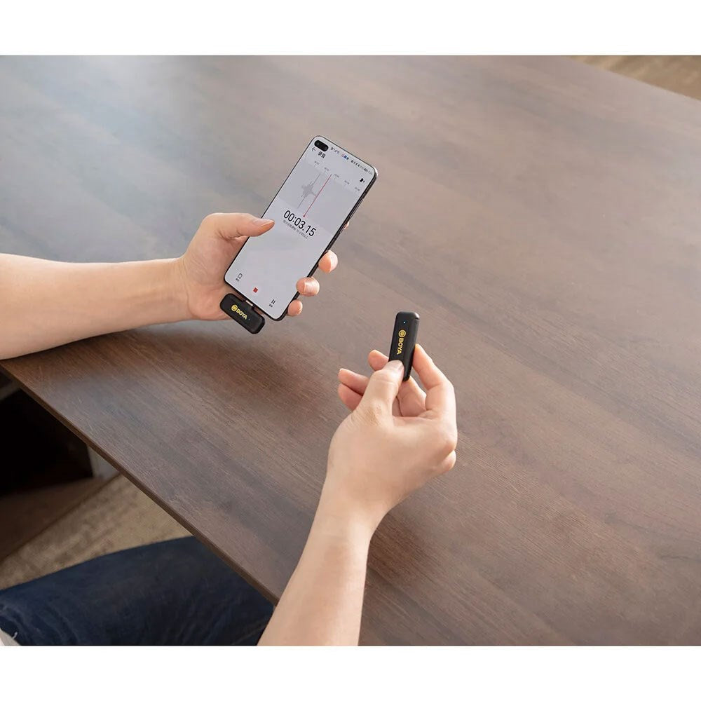 BOYA BY-WM3 Trådløst Mikrofon Sæt - USB-C - Sort