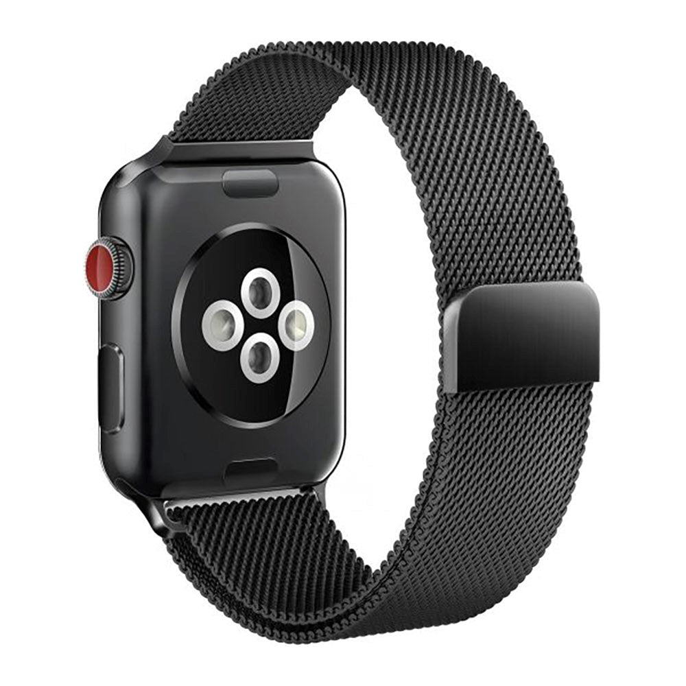 Apple Watch (38/40/SE/41/42mm) Tech-Protect Milanse Band Rustfri Stål Rem - Sort