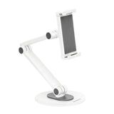 Deltaco Universal Tablet- / Mobilstander til Bord - Mål: 4.7 - 12.9" - Hvid
