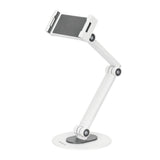 Deltaco Universal Tablet- / Mobilstander til Bord - Mål: 4.7 - 12.9" - Hvid