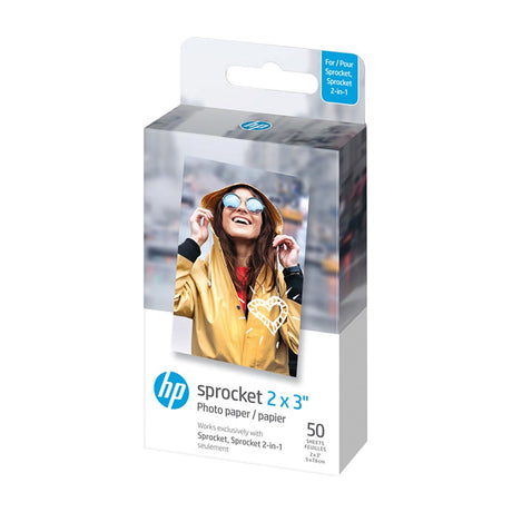 HP Sprocket / Spocket 2-in-1 Fotopapir 5 x 7,6 cm - 50 stk.