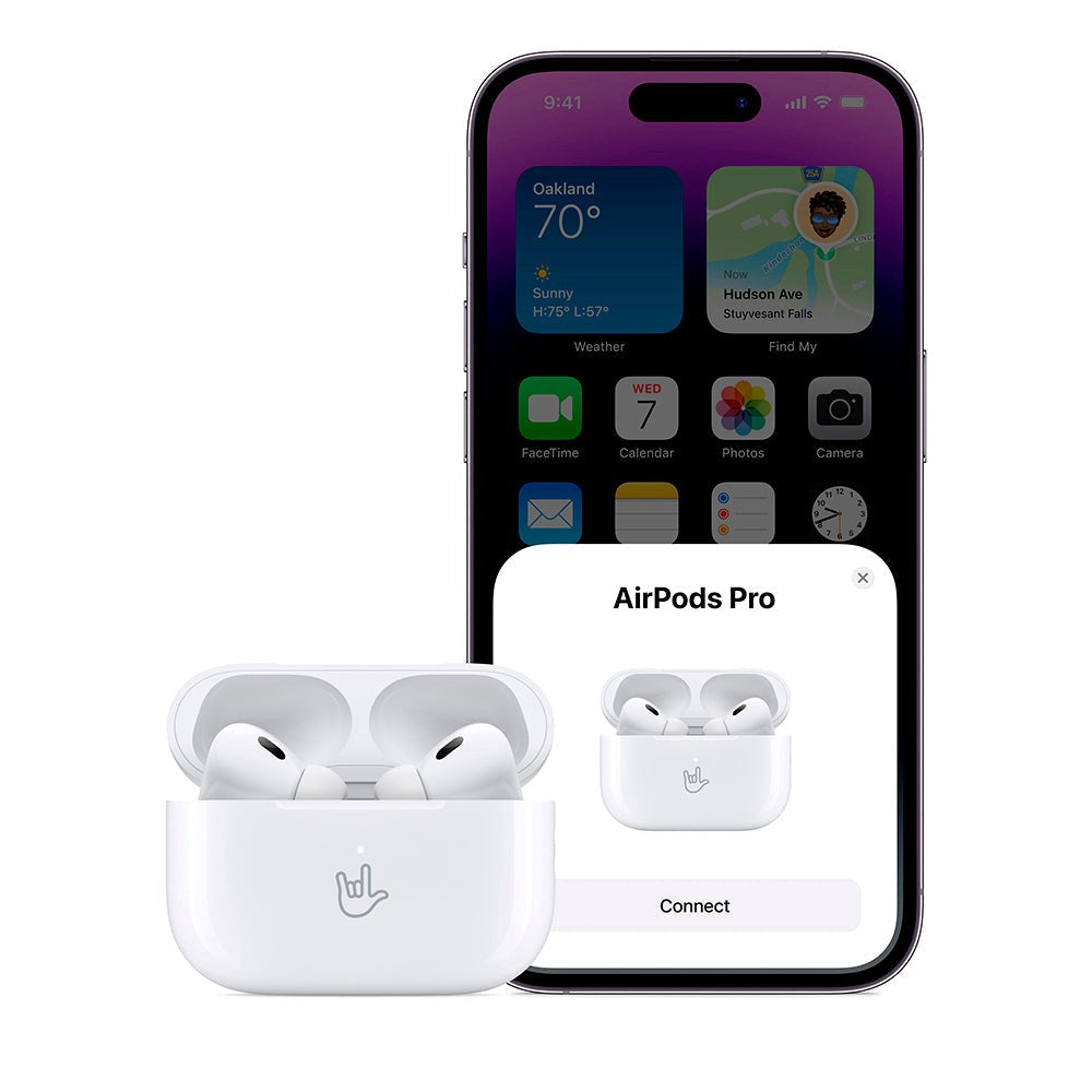 Apple AirPods Pro 2nd Gen (2022) - MTJV3DN/A - med Trådløst Opladningsetui & USB-C Kabel (DEMO)