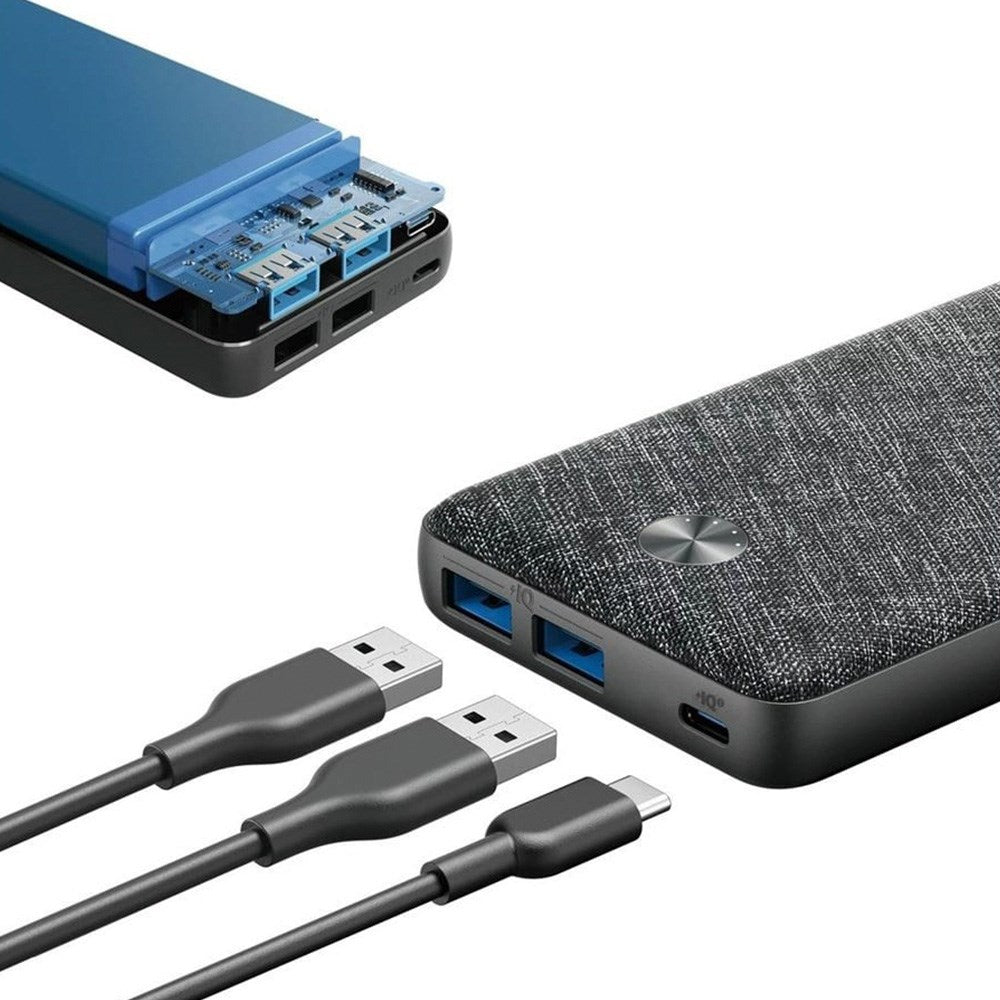 Anker Powercore III Sense 20.000 mAh Powerbank 20W m. 1x PD USB-C & 2x USB-A - Sort