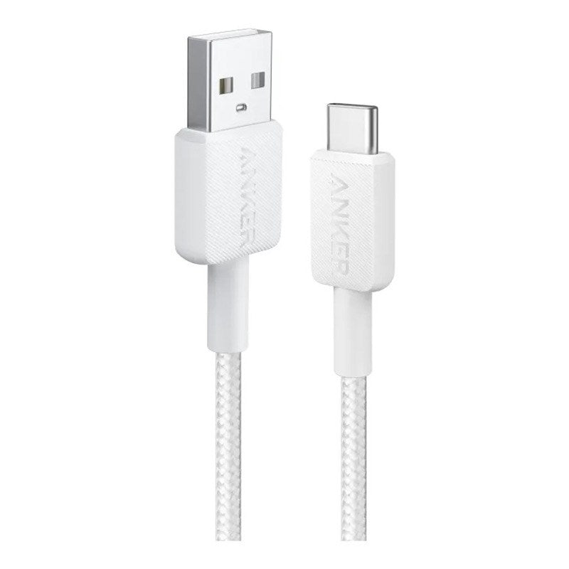 Anker 322 Nylon USB-C Kabel 15W / 1.8m - Hvid