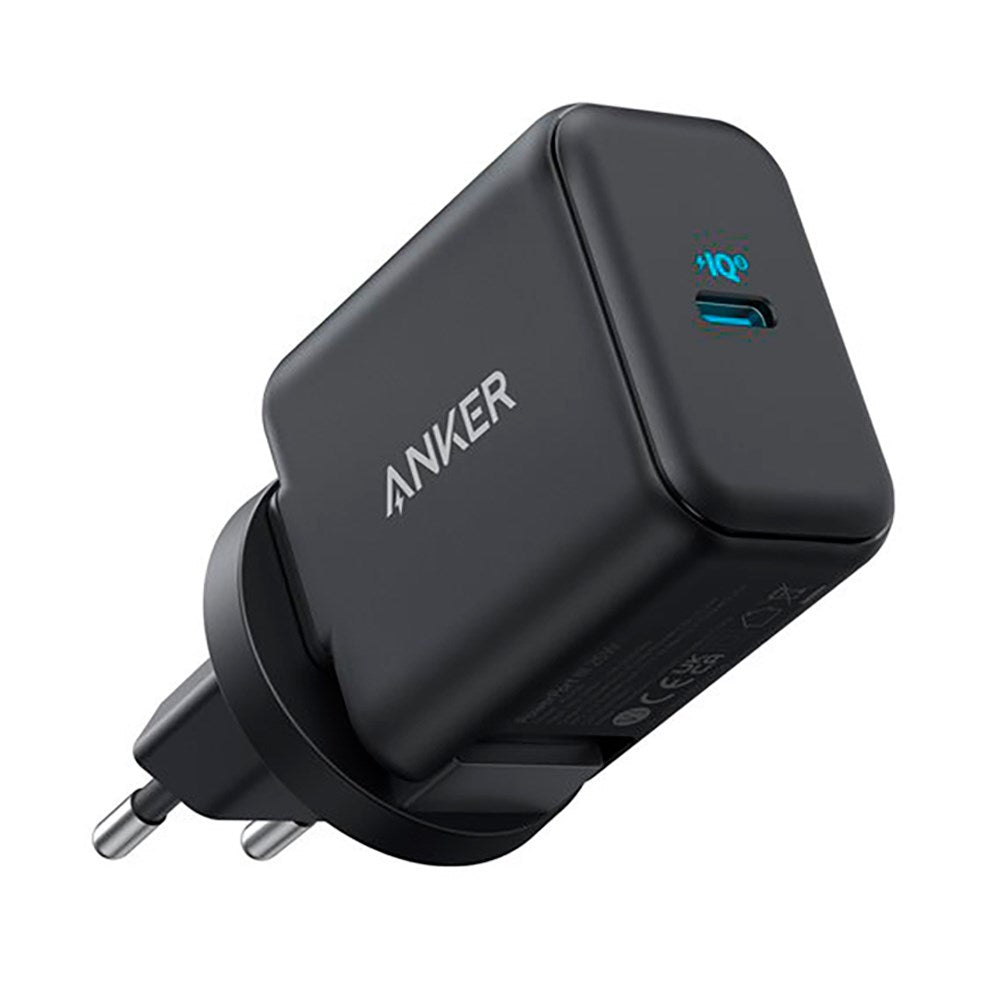 Anker 312 Vægoplader 25W m. USB-C - Sort