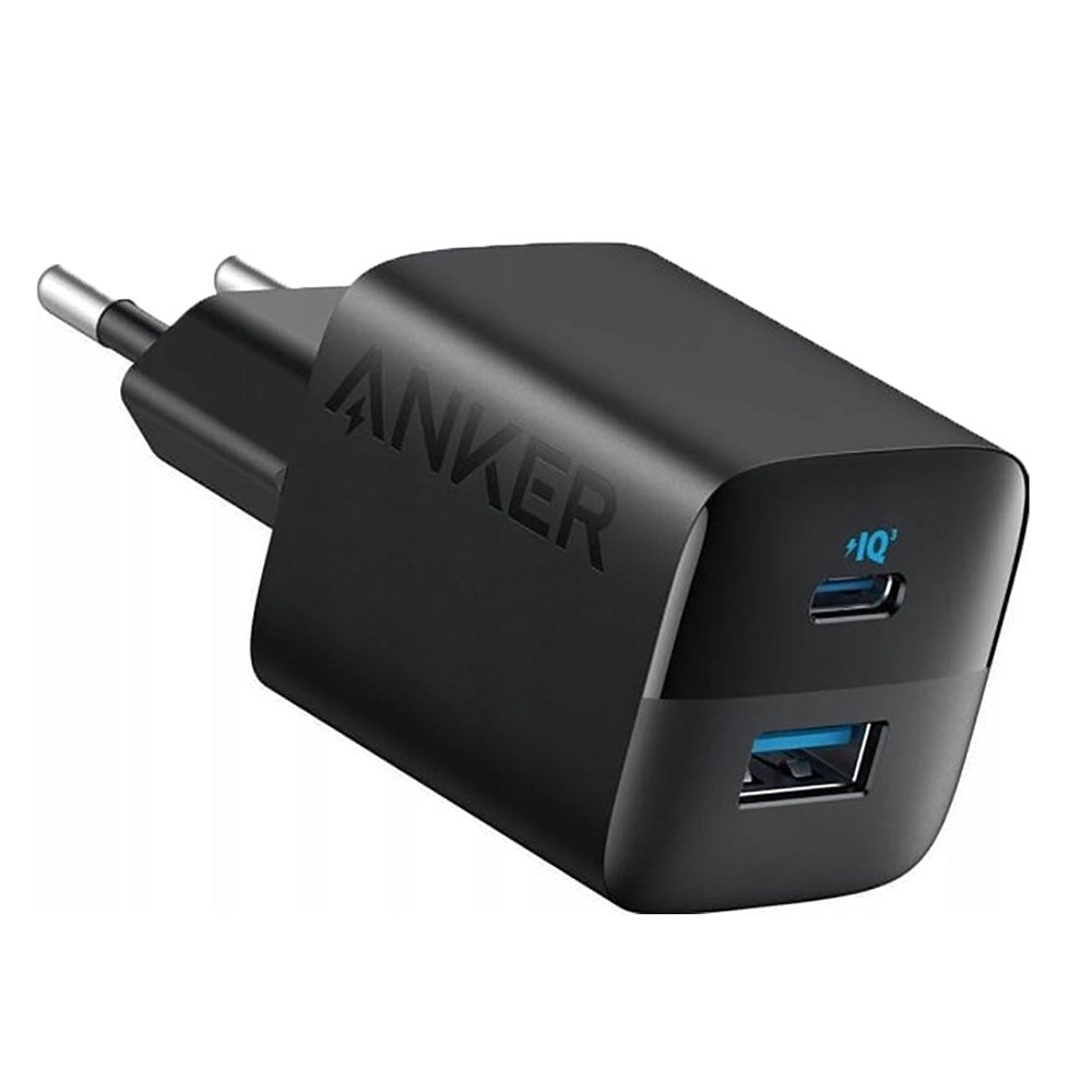 Anker 323 Vægoplader 33W m. USB-A & USB-C - Sort