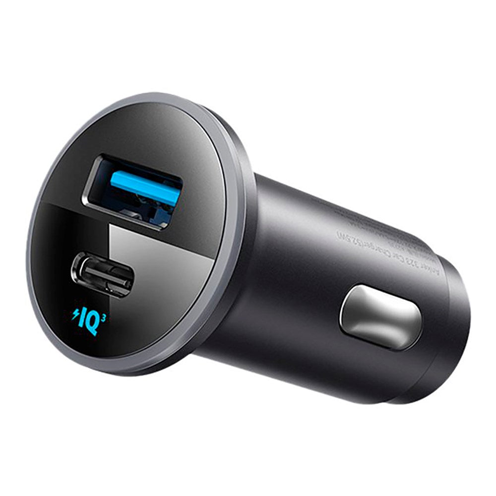 Anker 325 PD Biloplader 53W m. USB-C & USB-A - Sort