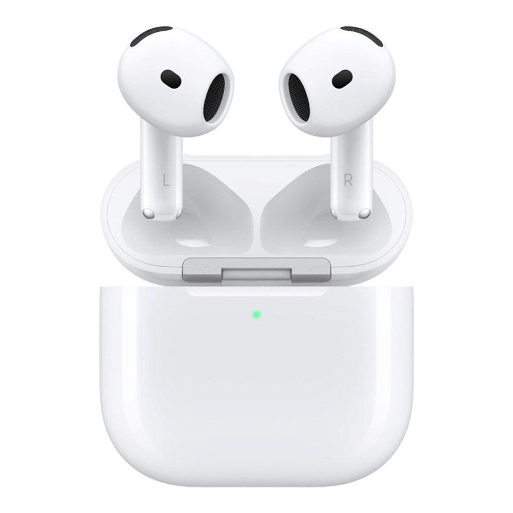 Apple AirPods 4 med Aktiv Støjreduktion  In-Ear Headset - m. Trådløst Opladningsetui - Hvid