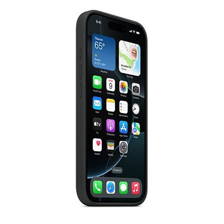 Original Apple iPhone 16 Pro Silikone Bagside Cover - MagSafe Kompatibel - Black (MYYJ3ZM/A) - (DEMO)