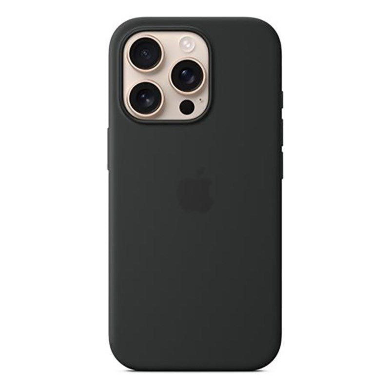 Original Apple iPhone 16 Pro Silikone Bagside Cover - MagSafe Kompatibel - Black (MYYJ3ZM/A)