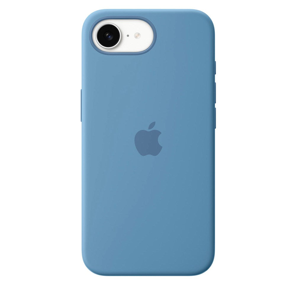 Original Apple iPhone 17e / 16e Silikone Bagside Cover - Winter Blue (MD3Q4ZM/A)