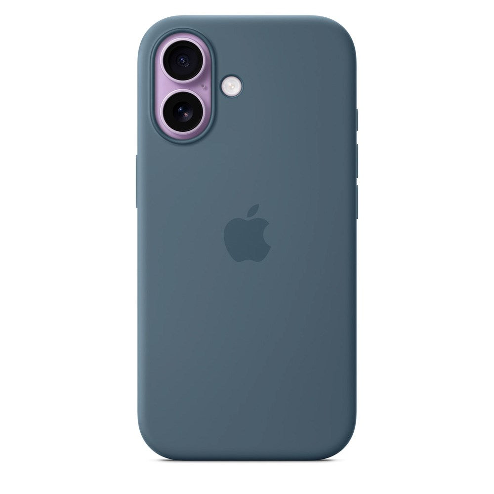 iPhone 17 Original Apple Silikone Cover - MagSafe Kompatibel - Anchor Blue (MGEW4ZM/A)