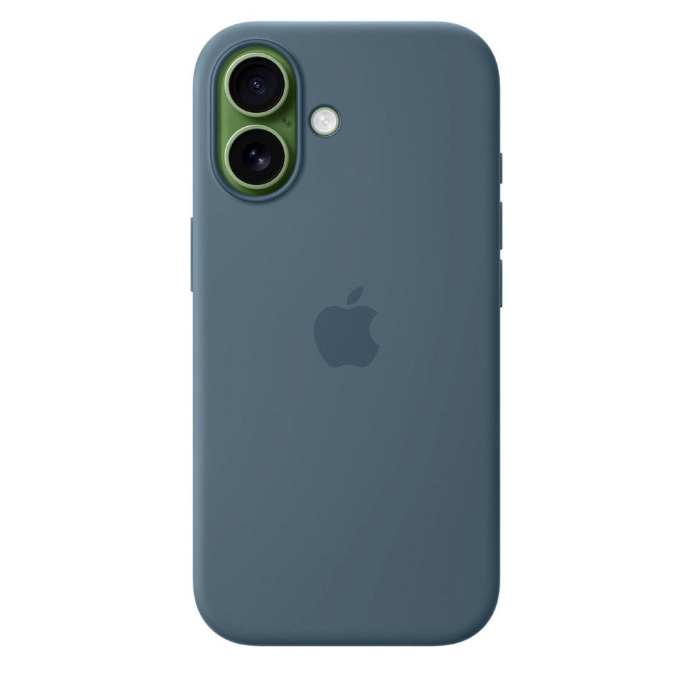 iPhone 17 Original Apple Silikone Cover - MagSafe Kompatibel - Anchor Blue (MGEW4ZM/A)