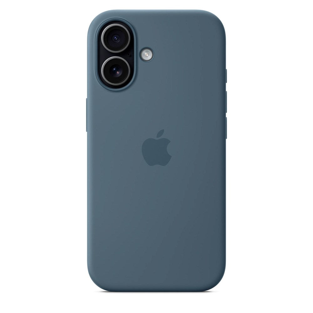 iPhone 17 Original Apple Silikone Cover - MagSafe Kompatibel - Anchor Blue (MGEW4ZM/A)
