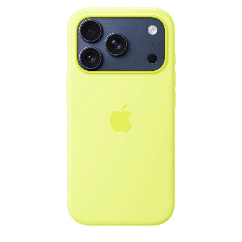 iPhone 17 Pro Original Apple Silikone Cover - MagSafe Kompatibel - Neon Yellow (MGFF4ZM/A)