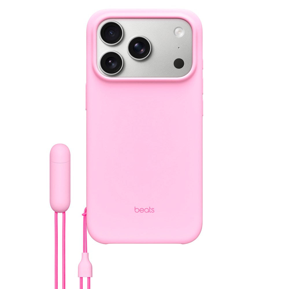 iPhone 17 Pro Original Apple Beats Cover m. Strop - MagSafe Kompatibel - Pebble Pink