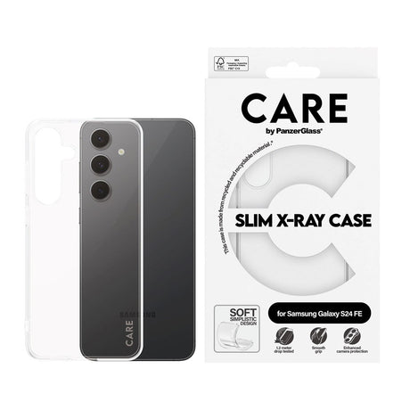 CARE by PanzerGlass Samsung Galaxy S24 FE FASHION X-Ray Soft Basic Bagside Cover - Transparent