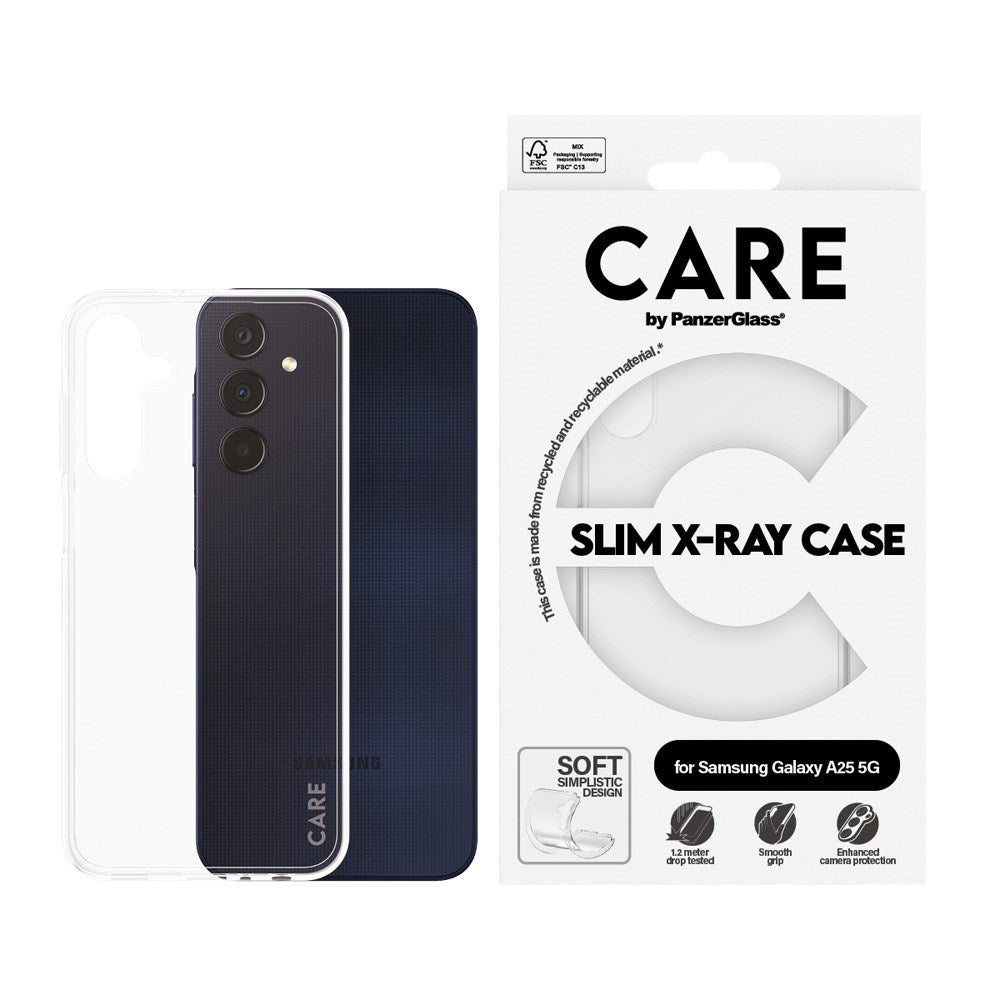 CARE by PanzerGlass Samsung Galaxy A25 5G FASHION X-Ray Soft Basic Bagside Cover - Transparent