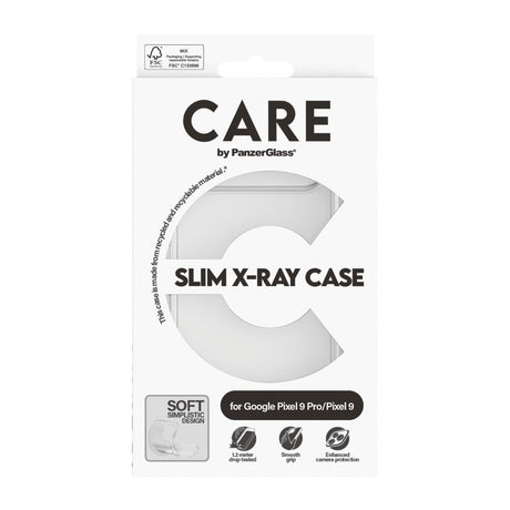 CARE by PanzerGlass Google Pixel 9 / 9 Pro FASHION X-Ray Soft Basic Bagside Cover - Transparent