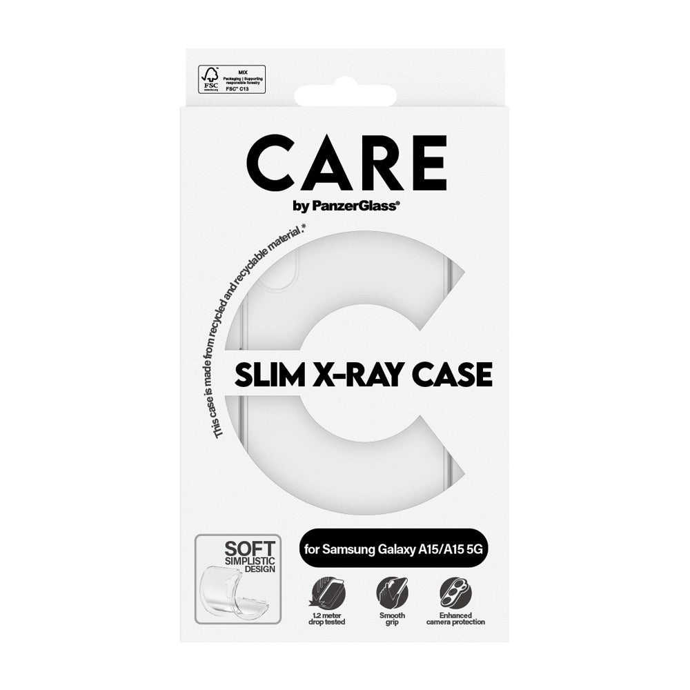 CARE by PanzerGlass Samsung Galaxy A15 / A15 (5G) FASHION X-Ray Soft Basic Bagside Cover - Transparent