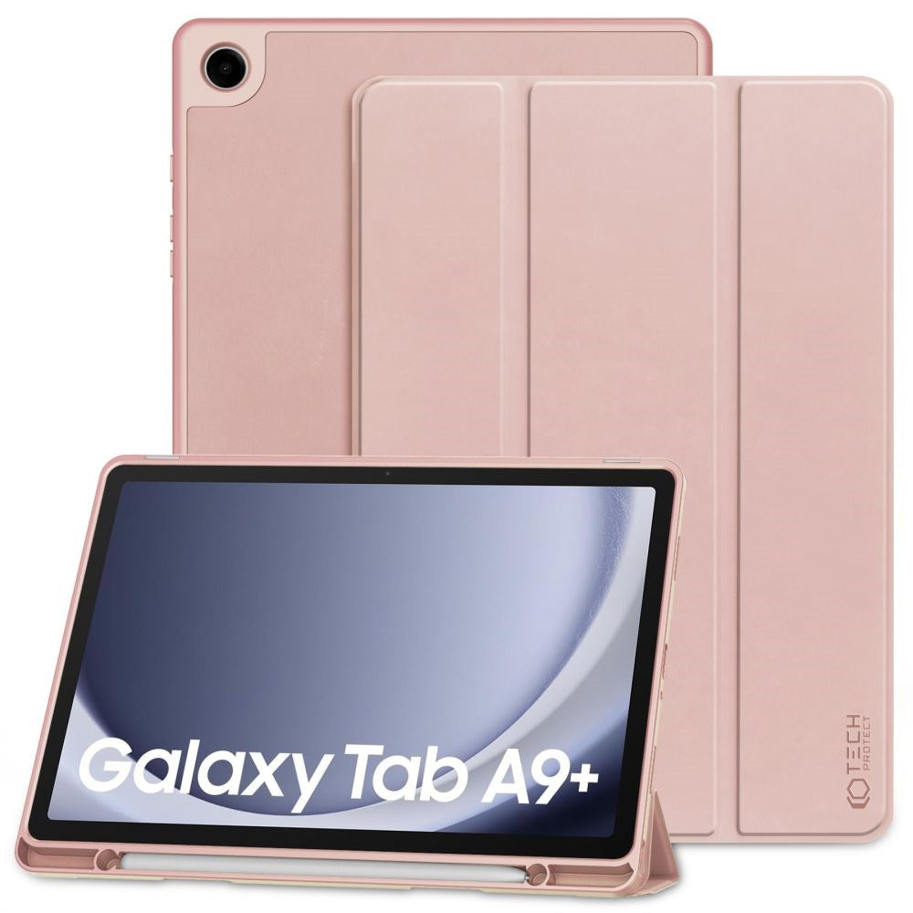 Samsung Galaxy Tab A9+ (Plus) Tech-Protect SC Tri-Fold Cover - Lyserød