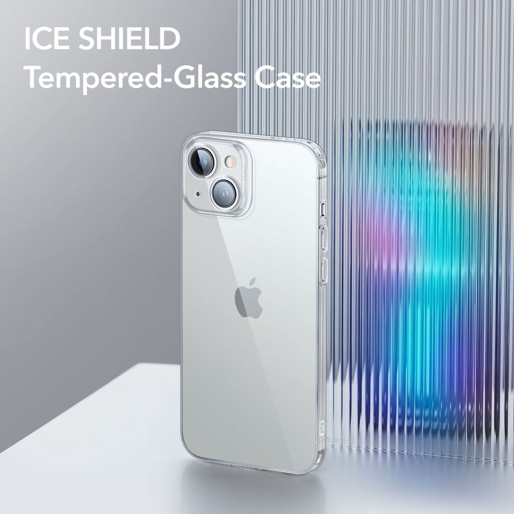 iPhone 14 Plus ESR Ice Shield Hybrid Air-Guard Bagside Cover - Gennemsigtig