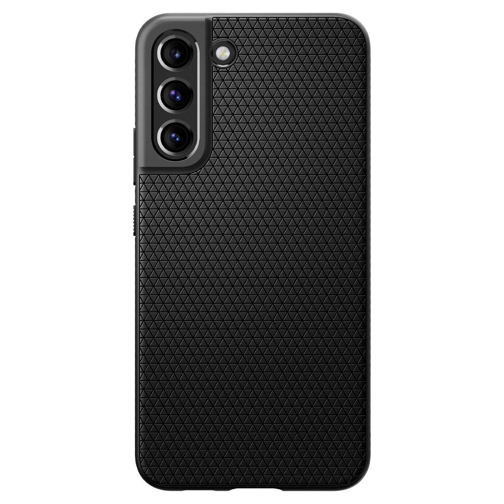 Samsung Galaxy S22 Spigen Liquid Air Bagside Cover - Sort