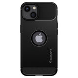 iPhone 13 Spigen Rugged Armor Bagside Cover - Sort