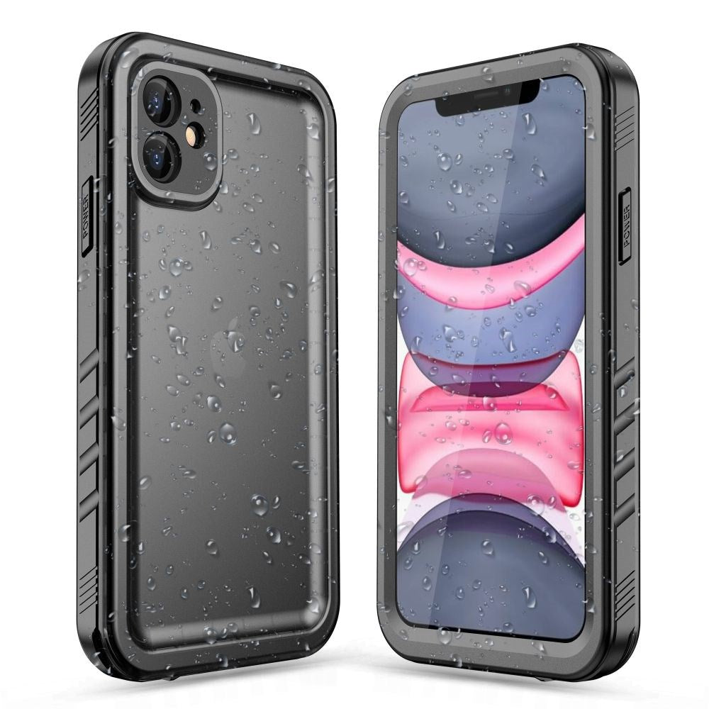 iPhone 11 Tech Protect Vandtæt Cover - Gennemsigtig / Sort