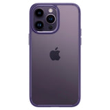 iPhone 14 Pro Max Spigen Ultra Hybrid Bagside Cover - Gennemsigtig / Lilla