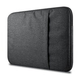 Tech-Protect Stof Laptop Sleeve 15-16" m. Ekstra Lomme (36 x 27 cm) - Mørkegrå