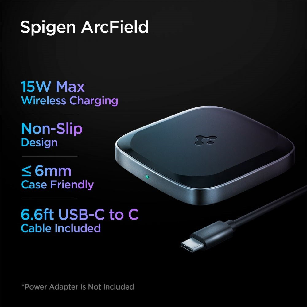 Spigen PowerArc ArcField Wireless Charger 15W - Sort