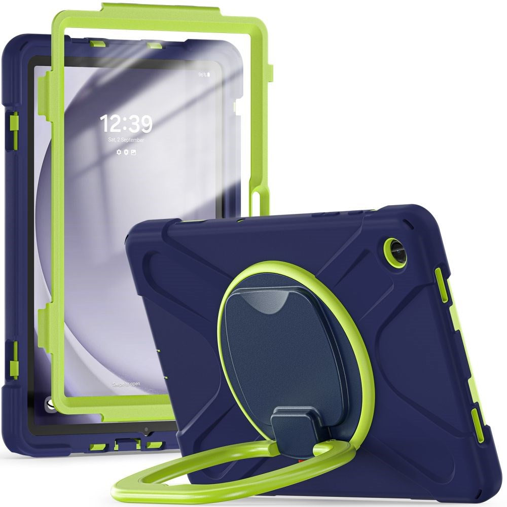 Tech-Protect Samsung Galaxy Tab A9+ (Plus)  X-Armor Cover - Kickstand - Blå / Grøn