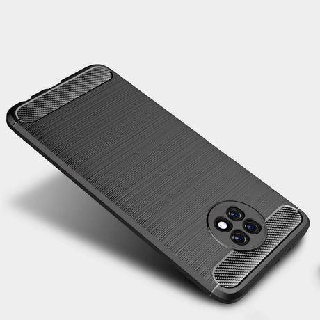 Xiaomi Redmi Note 9T Brushed Carbon Fibre Cover - Sort