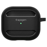 Spigen Rugged Armor Apple Airpods (3. gen.) Charging Case Cover m. Karabinhage - Sort