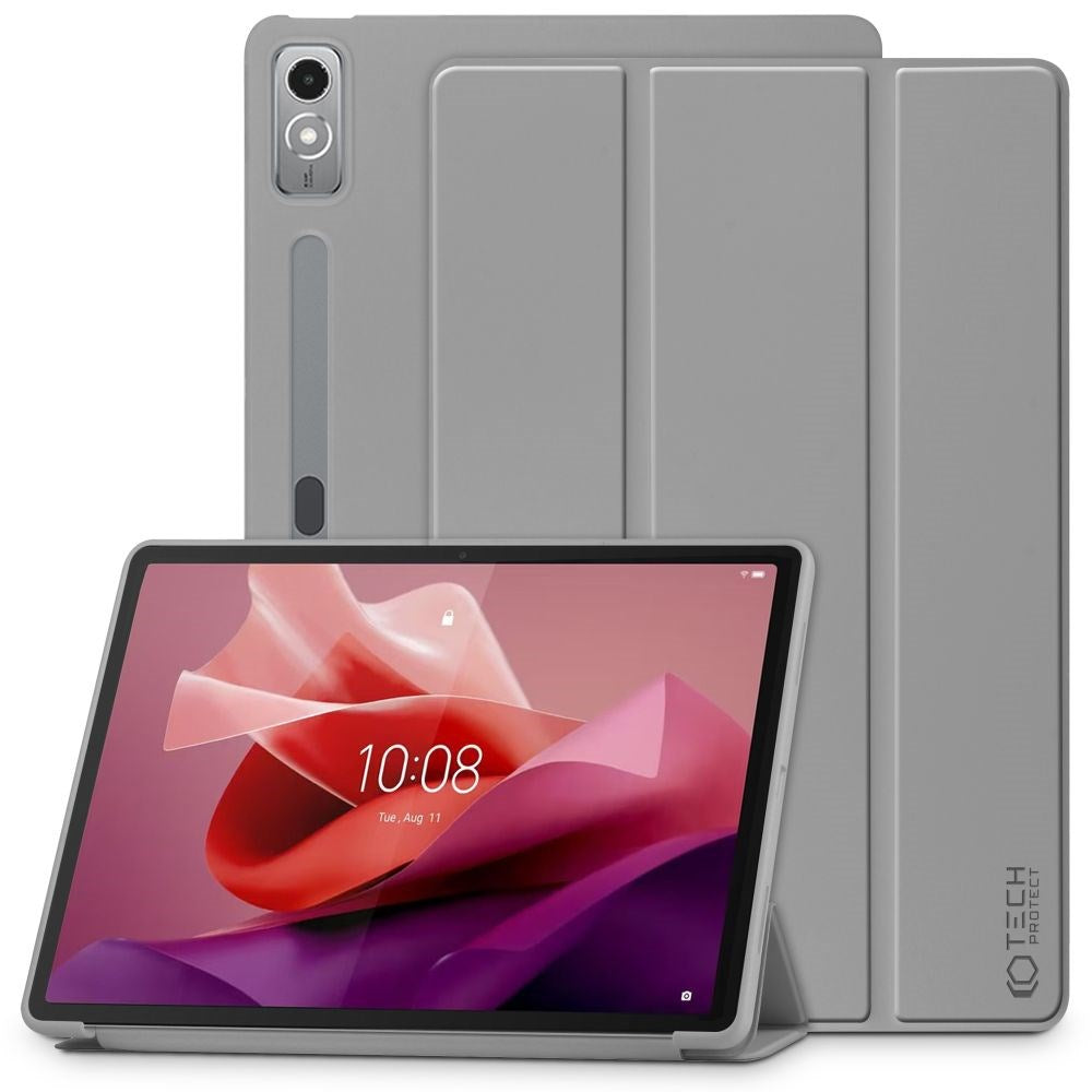 Lenovo Tab P12 Tech-Protect Smartcase Cover Tri-fold - Grå