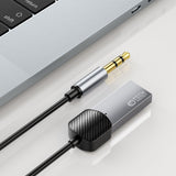 Tech-Protect Ultraboost USB til AUX Kabel m. Bluetooth - 1m - Grå