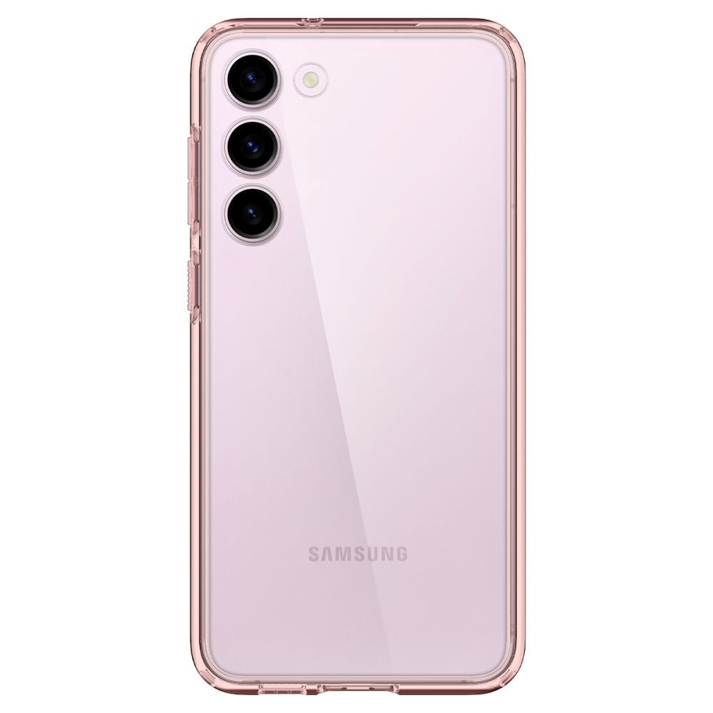 Samsung Galaxy S23 Spigen Ultra Hybrid Bagside Cover - Gennemsigtig / Rose Crystal