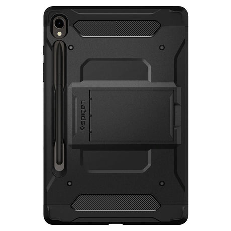 Samsung Galaxy Tab S9 Spigen Tough Armor Pro Bagside Cover m. S-Pen Holder & Kickstand - Sort