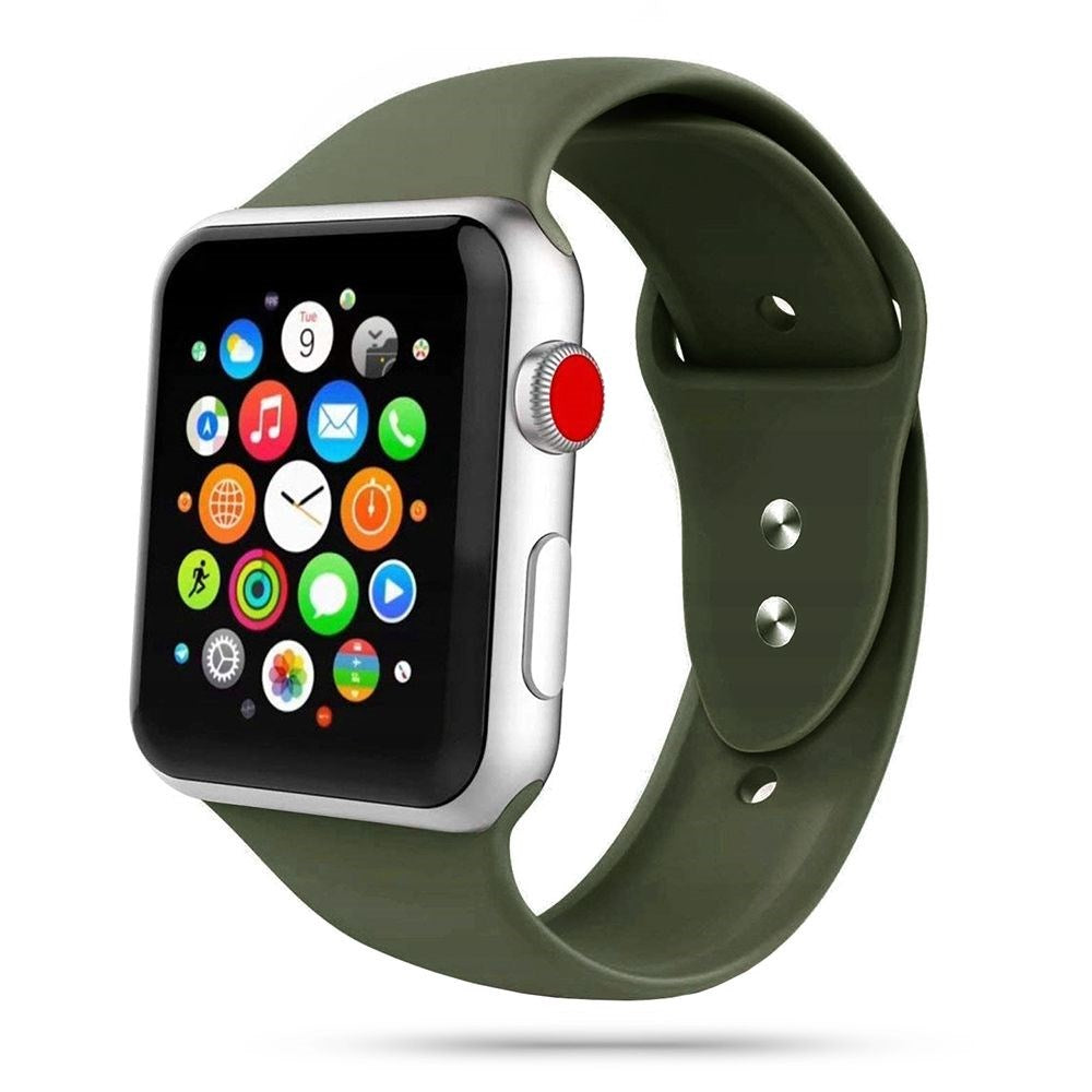 Apple Watch (38/40/SE/41/42mm) Tech-Protect Icon Band Silikone Rem - Grøn