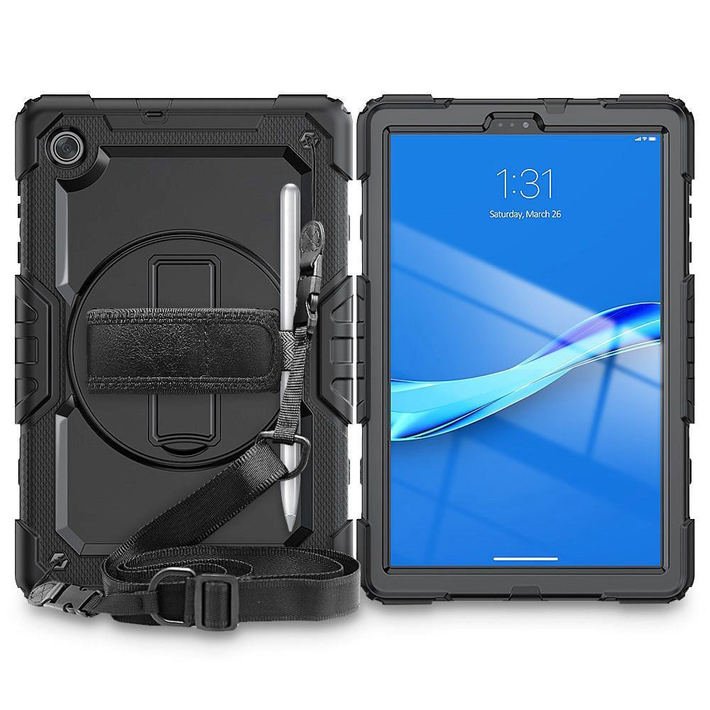 Lenovo Tab M10 HD (2. Gen.) 10.1" (TB-X306F) Håndværker Cover m. Beskyttelsesfilm fra Tech-Protect Solid360  - Sort