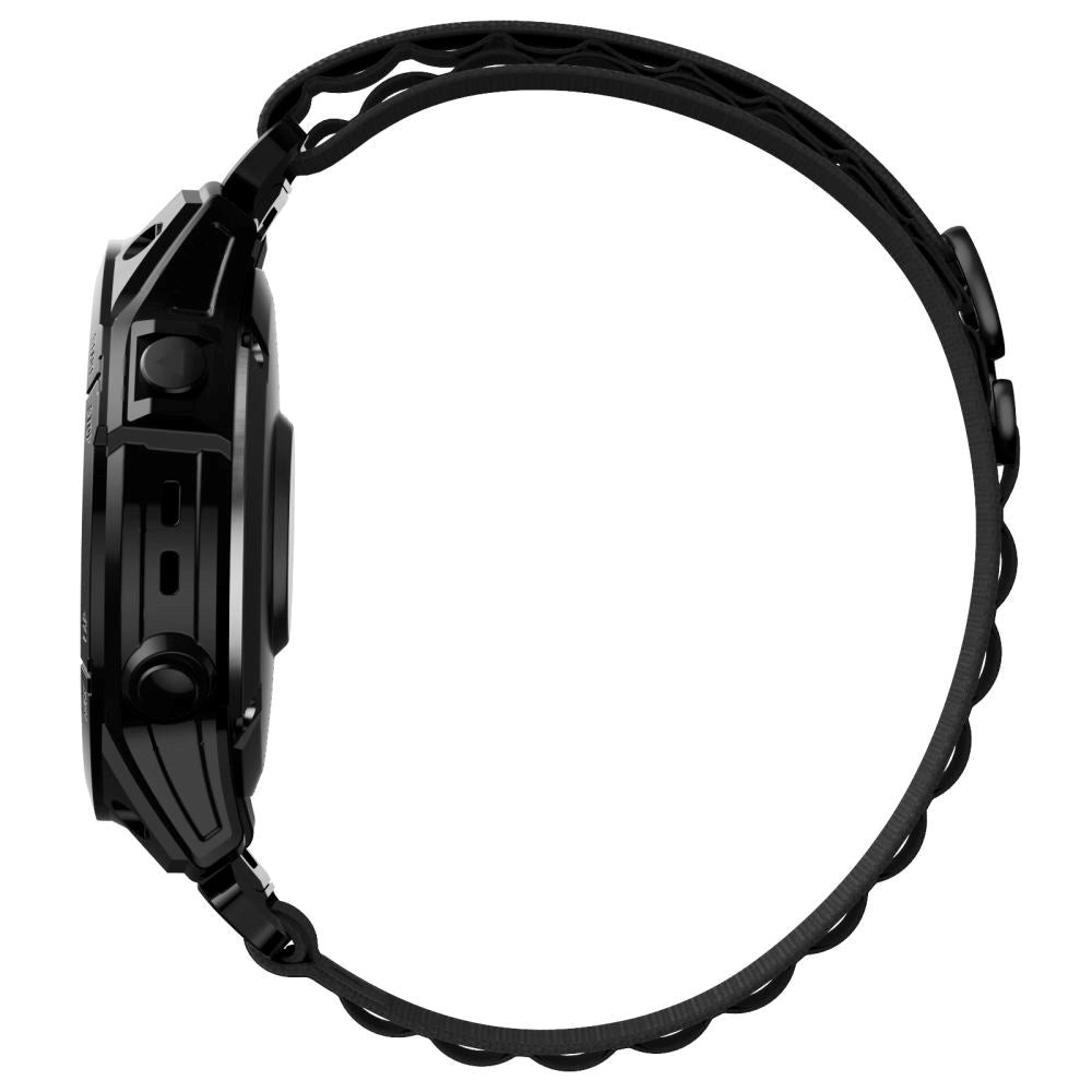 Universal Garmin 26mm QuickFit Tech-Protect Nylon Pro Rem - Sort