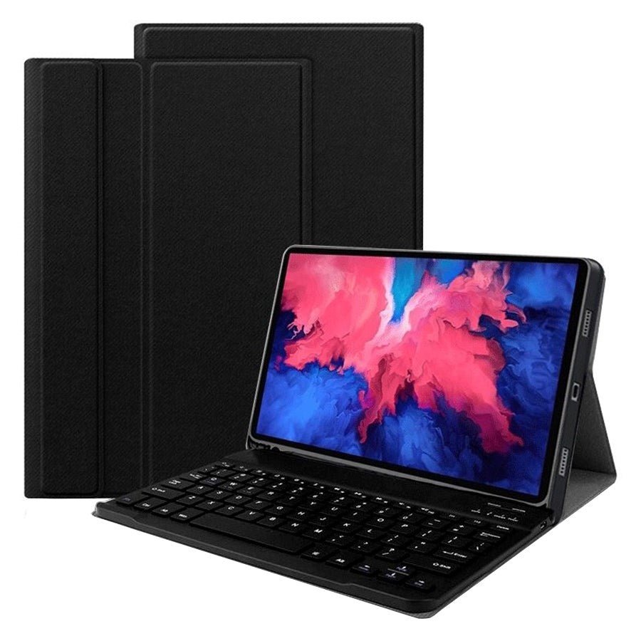 Lenovo Tab M10 Plus (3. Gen) 10.6" (TB-125F/128F) Tech-Protect Keyboard Cover m. Pencil Holder - Engelsk Layout - Sort