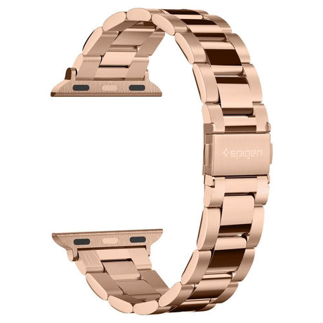 Apple Watch (38/40/SE/41/42mm) Spigen Modern Fit Band - Rustfri Stål Rem inkl. Stifter - Rose Gold