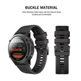 Universal Garmin 22mm QuickFit Rem Tech-Protect Smooth Rem - Sort