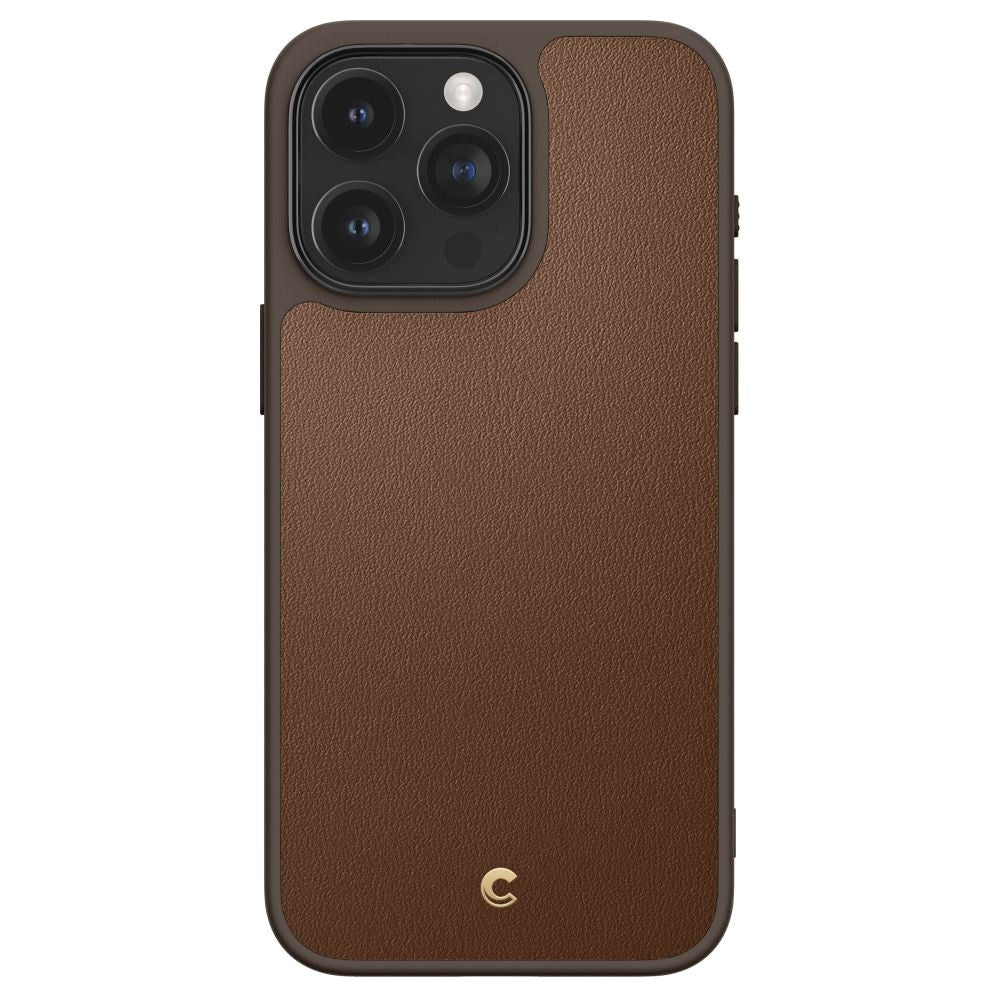 iPhone 15 Pro Max Cyrill Kajuk Mag Hybrid Bagside Cover m. Strop - MagSafe Kompatibel - Saddle Brown